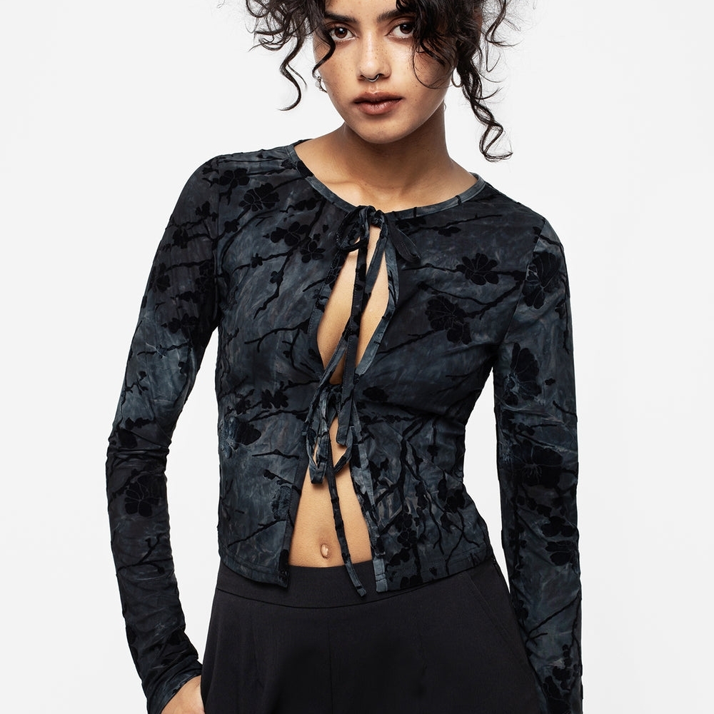MAJOR ISO Wytchelm Tie Front Crop Top